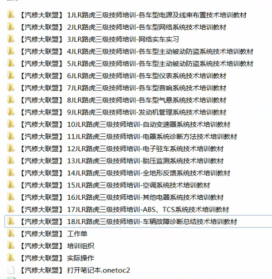 📂路虎LandRover | 原厂培训 2021年 [宝驰名车] 1~4级技师认证课程 原厂技术技师培训