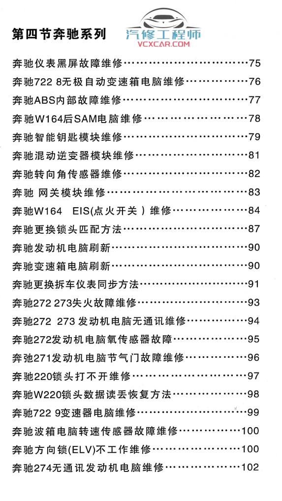 📂汽车电脑板 | ECU 奔驰宝马大众奥迪电脑板诊断思路及维修方法（109页68M）