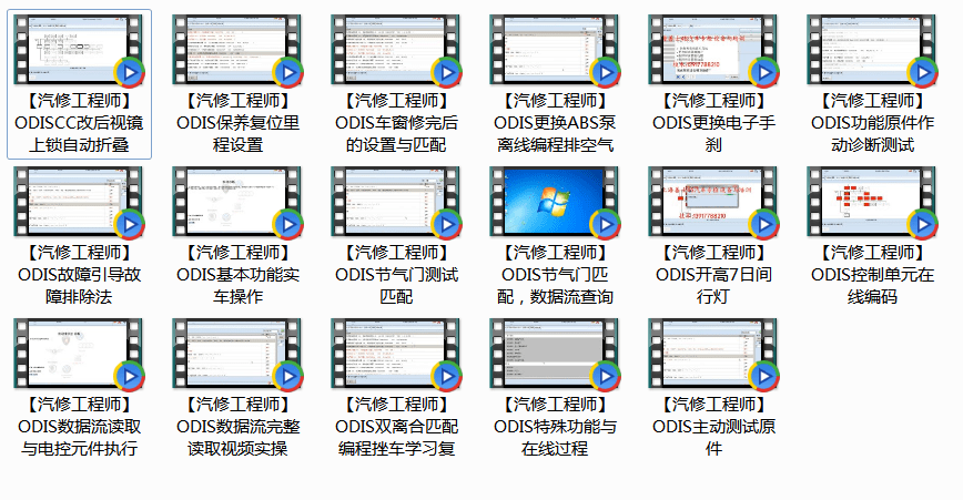 ✅[Free.免费] 大众奥迪 | ODIS专检 中级 培训视频 故障引导 数据流 后视镜折叠 保养复位 3（2016年4.6G）