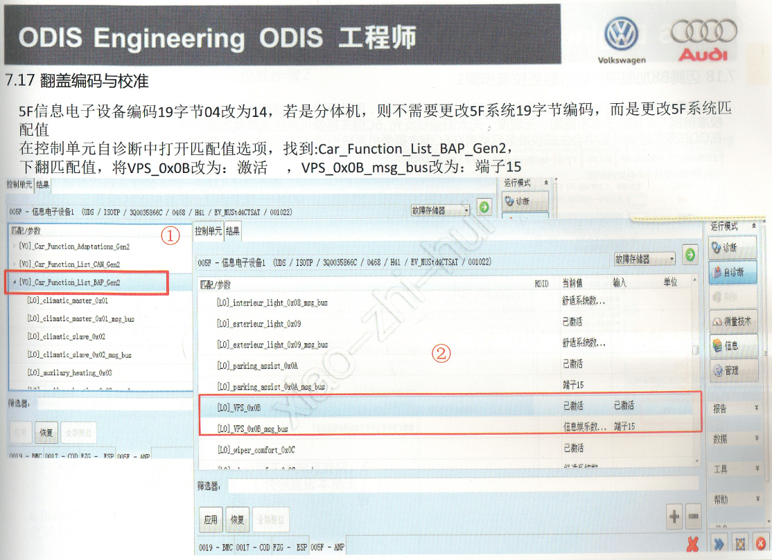 📂大众奥迪 | ODIS专检 ODIS工程师从入门到精通 教程+数据 参数使用 加装改装 （下册）】（890M）