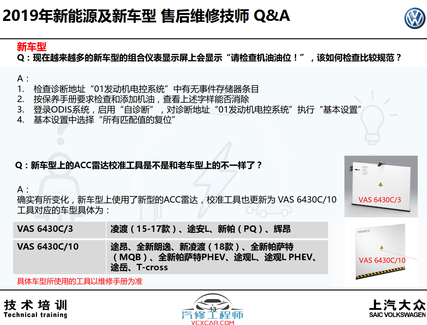 📂大众 | VW原厂 核心技术 2020年上海大众 技术经理认证 新车型 新能源技术培训课件（110M）
