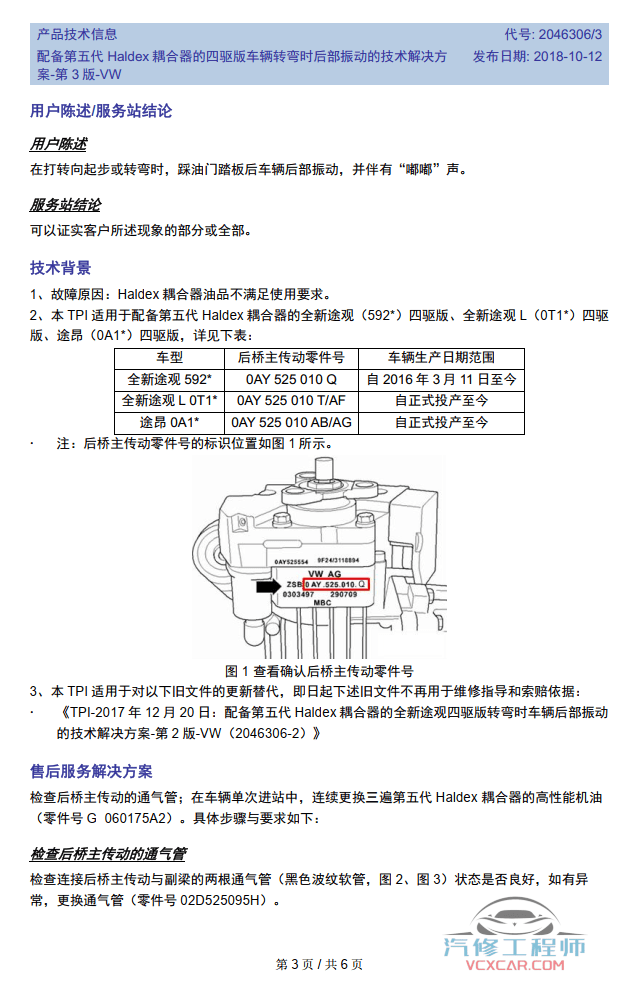 📂上汽大众 | 原厂TPI 技术通报 故障案例 2018~2019年初 （维修指导）（37份27M）