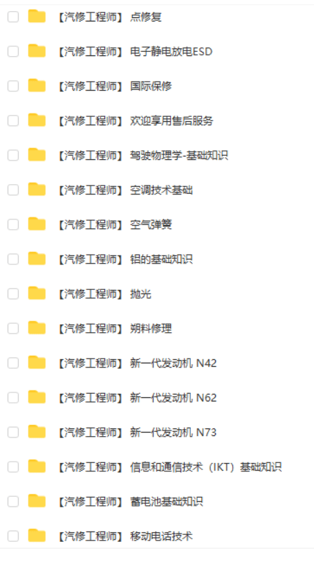 📂宝马BMW | 原厂资料 2015年前 最全合集版：原厂车型技术培训 原厂发动机变速箱学习手册资料教程课件（85G7300份）