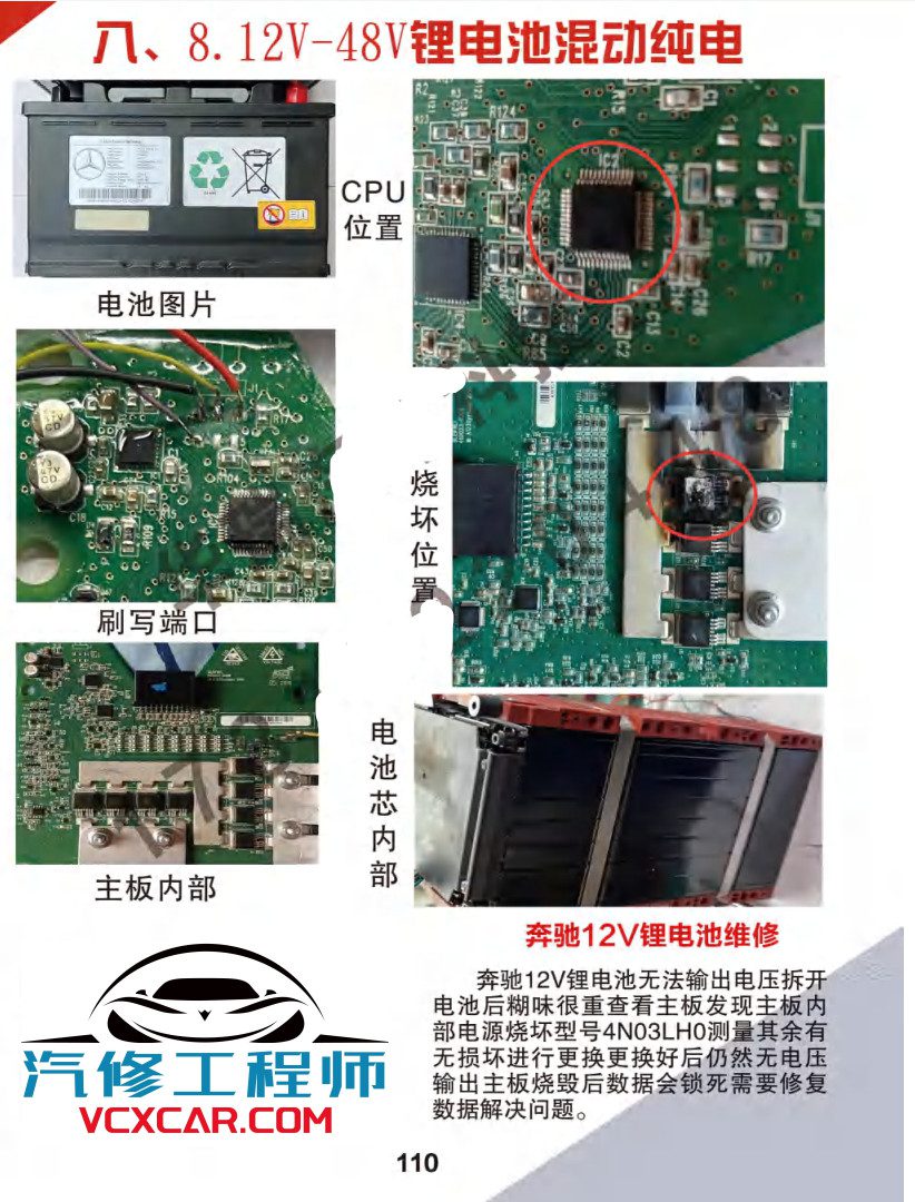 📂汽车电脑板 | ECU 2022年 华瑞2 汽车电脑通病 大众奥迪奔驰宝马路虎保时捷别克沃尔沃 混动锂电池维修 第2版(123页)