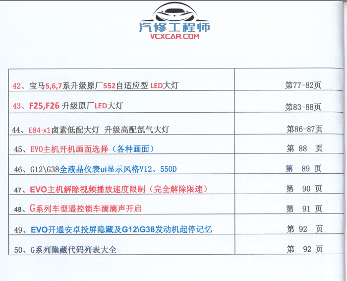 📂宝马BMW | 工程师教程 CHS版：宝马内部升级改装编程培训教程-中册 FSC证书 CIC主机 Tool32 改车架号 激活导航 美规汉化 EVO（100页）