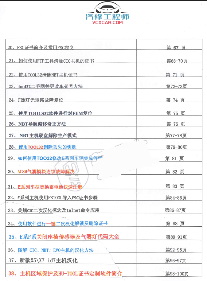 📂宝马BMW | 工程师教程 2019年 CHS版：宝马工程师 初中高级培训教材（266页）