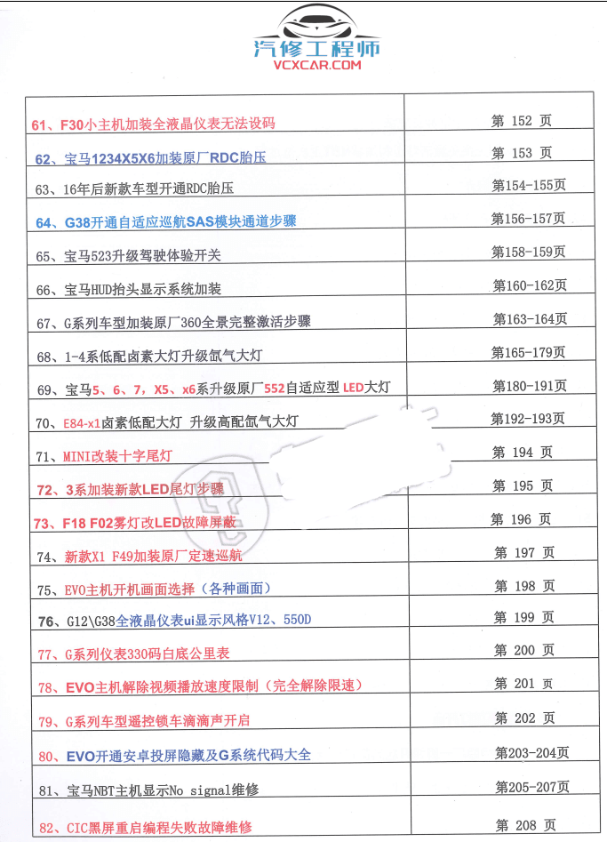 📂宝马BMW | 工程师教程 2019年 CHS版：宝马工程师 初中高级培训教材（266页）