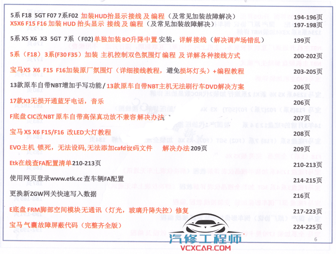 📂宝马BMW | 工程师教程 2019年 MG版:宝马工程师实战培训教程 (230页 1.7G)
