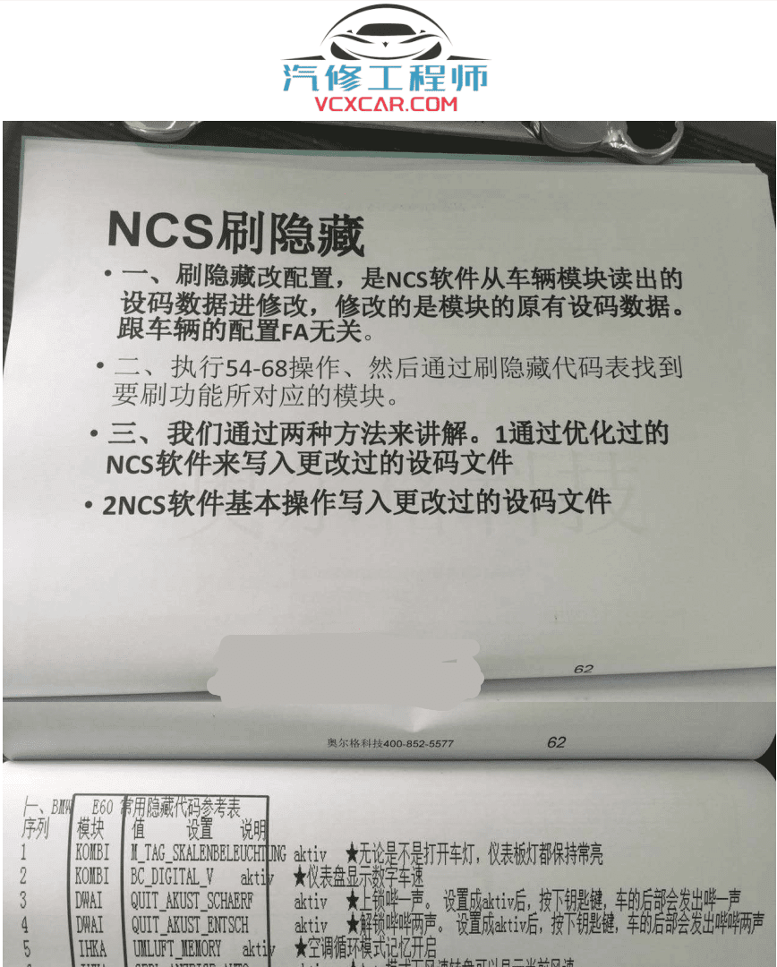 📂宝马BMW | 工程师教程 2016年 AEG版:宝马工程师培训 BMW Coding tool EasKFP WinKFP INPA NCS E-sys Tool32 编程设码(63页)