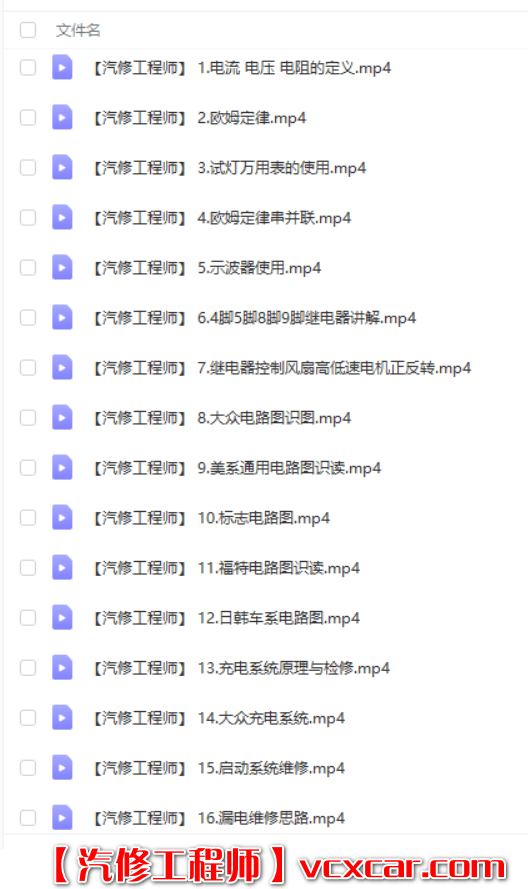 📂电子电路 | 汽车电子 2022年 CBH: 汽车电子 电子电路培训课程 电路图识读 防盗系统 无钥匙进入 调表等课程(53.5G)