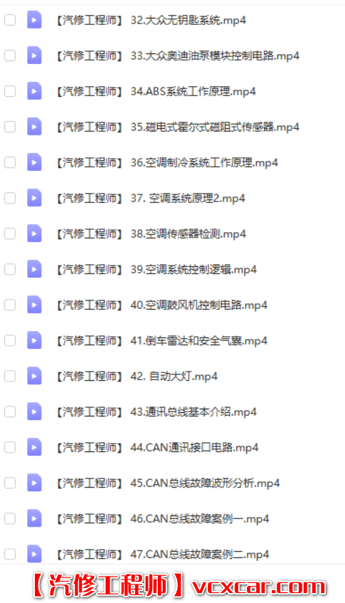 📂电子电路 | 汽车电子 2022年 CBH: 汽车电子 电子电路培训课程 电路图识读 防盗系统 无钥匙进入 调表等课程(53.5G)