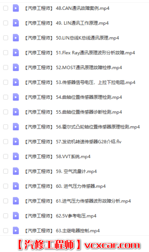 📂电子电路 | 汽车电子 2022年 CBH: 汽车电子 电子电路培训课程 电路图识读 防盗系统 无钥匙进入 调表等课程(53.5G)