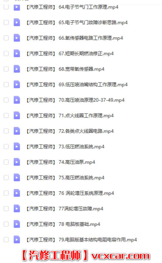 📂电子电路 | 汽车电子 2022年 CBH: 汽车电子 电子电路培训课程 电路图识读 防盗系统 无钥匙进入 调表等课程(53.5G)