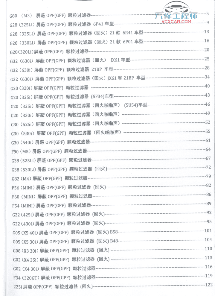 📂宝马BMW | 故障屏蔽 2021.11 老夏版: OPF GPF颗粒过滤器 EVO主机代码 故障屏蔽 [书籍+视频] 底盘 SOS 气囊 胎压 大灯 刹车屏蔽(176M）
