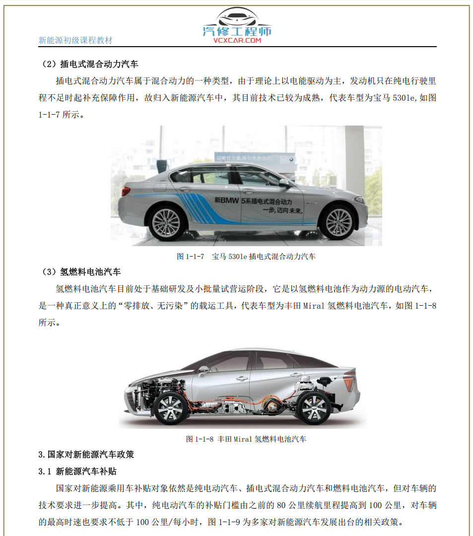 ✅[Free.免费] 新能源 | 基础教材 2022年 新能源汽车 混动汽车 纯电动汽车 初级入门知识课程教材(20M)