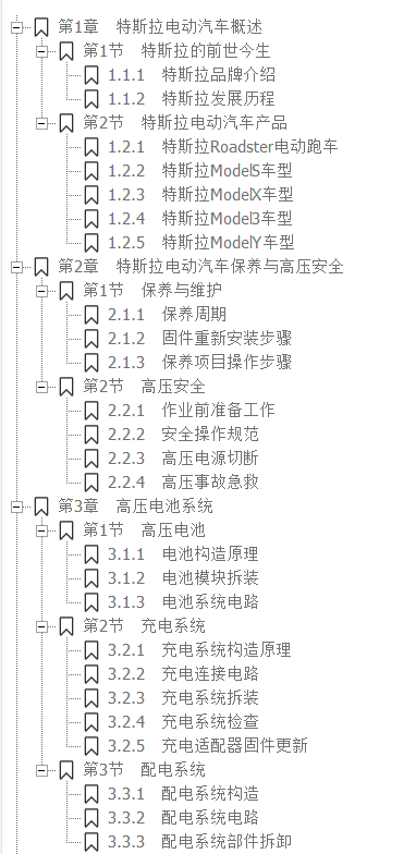 📂新能源 | 特斯拉TESLA 2022年 电动汽车结构 原理与维修图解手册 Model技术培训(430页60M)