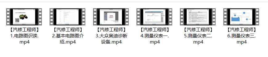 📂大众奥迪 | 培训课程 ODIS诊断系统 工程师系统 电路图基础 发动机 方向机 燃油系统 转向机等技术培训课程 56集(6.4G)
