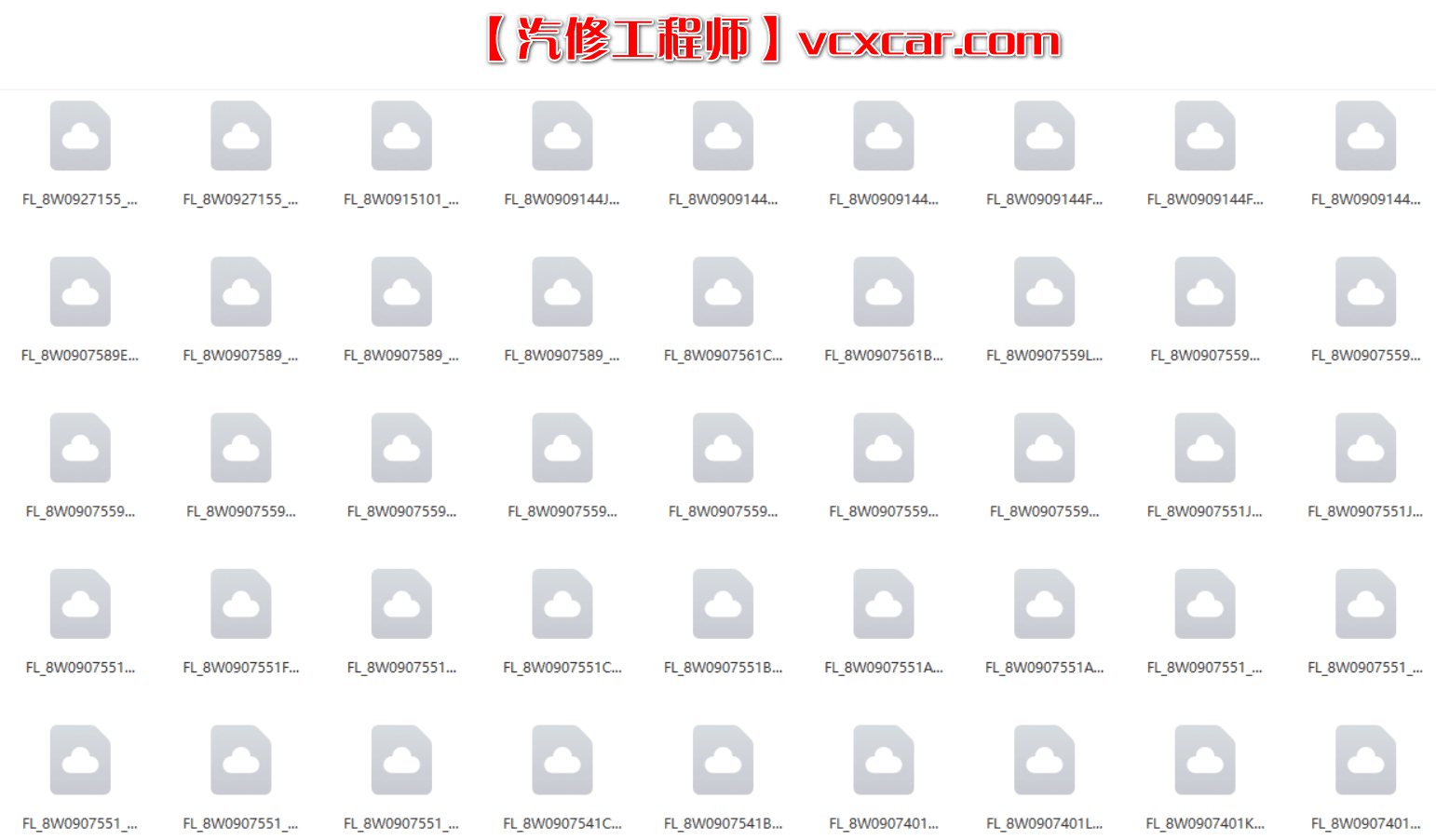 📂大众奥迪 | 固件数据 2017.04大众奥迪斯柯达兰博宾利工程师离线数据FlashDaten 汽车电脑模块数据sgo frf(22G)