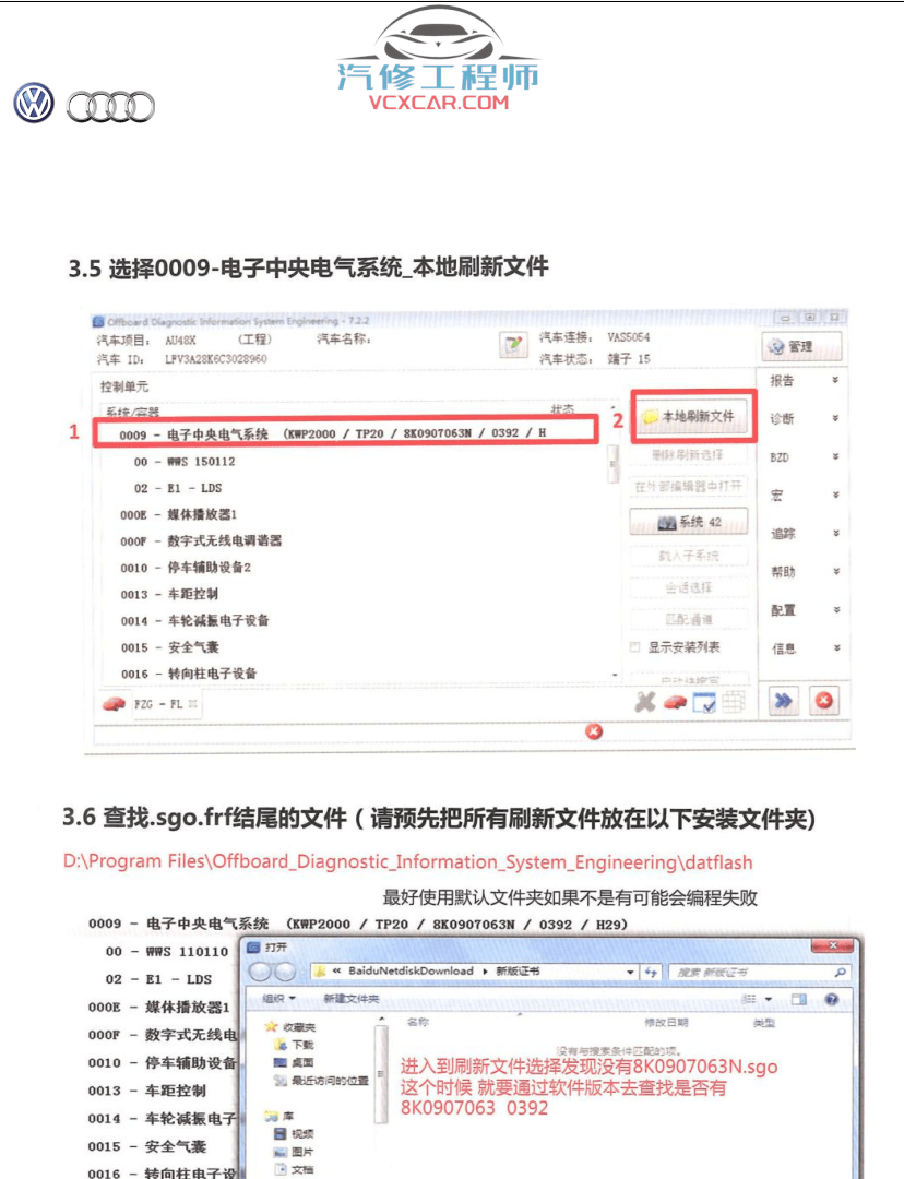 📂大众奥迪 | 专检教程 ODIS诊断系统+ODIS-E工程师 教程(基础资料)(28M)