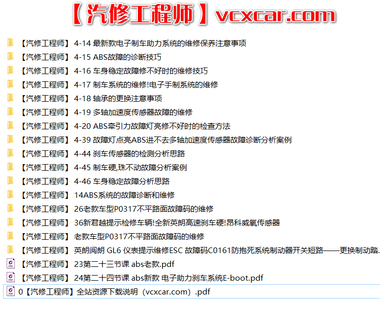 📂通用 | 故障维修案例 别克雪佛兰凯迪拉克 故障诊断分析案例精华 一流诊断技师（1.87G）