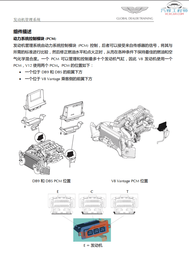 📂跑车 | 阿斯顿马丁AstonMartin 高级技术培训资料 培训课件 发动机 变速箱 电器 车间（480M）