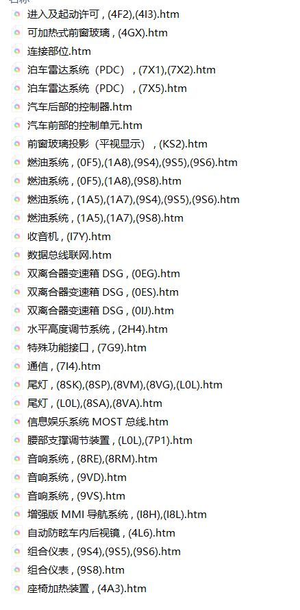📂大众奥迪 | 电路图 2020年 大众奥迪原厂电路图离线ElsaPro (1.3G)