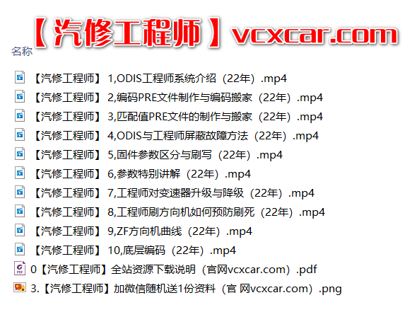 📂大众奥迪 | 工程师课程 2022年最新 ODIS专检+工程师 编程设码实战 视频教程课程含数据【带2022工程师固件90G】