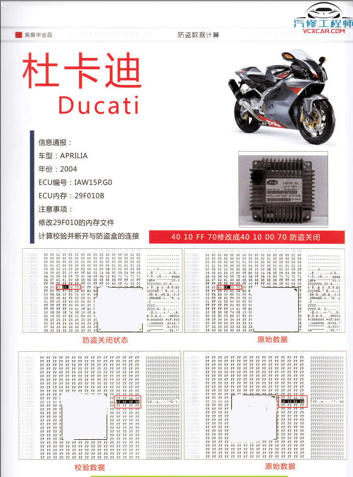 📂防盗教程 | 2019年 吴振华版:防盗取消算法教程资料 大众奥迪 标志 雪铁龙 杜卡迪 雪佛兰 克莱斯勒(57页 174M)