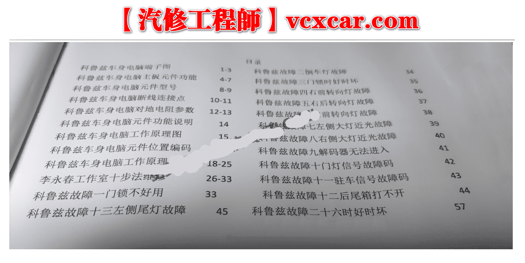 📂李永春 系列 08. 汽车车身电脑常见故障维修 科鲁兹车身电脑工作原理和故障维修