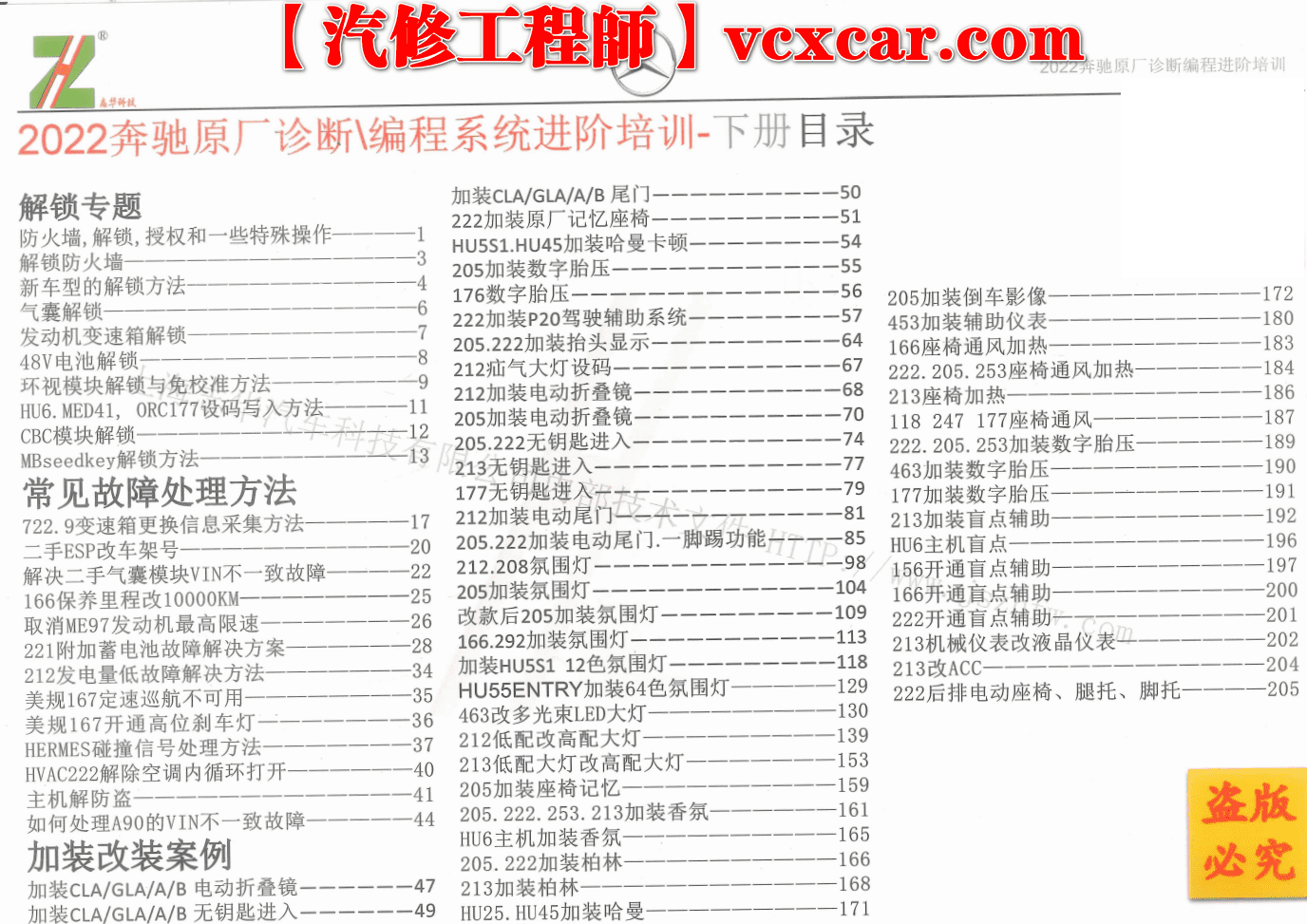 🟥[SVIP·专享] 奔驰 | Benz 2022.12 ZH版：奔驰诊断工程师教材Xentry DAS Vediamo DTS编程 升级 加装 改装 刷隐藏 案例（上+下）