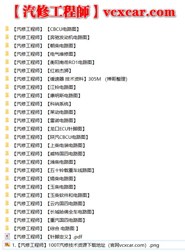 📂柴油车 | 整理3：柴油车 DTS 电路图+针脚图+线束原理图 重汽 玉柴 潍柴 朝柴 康明斯 江铃 五十铃 雷诺（1.16G）