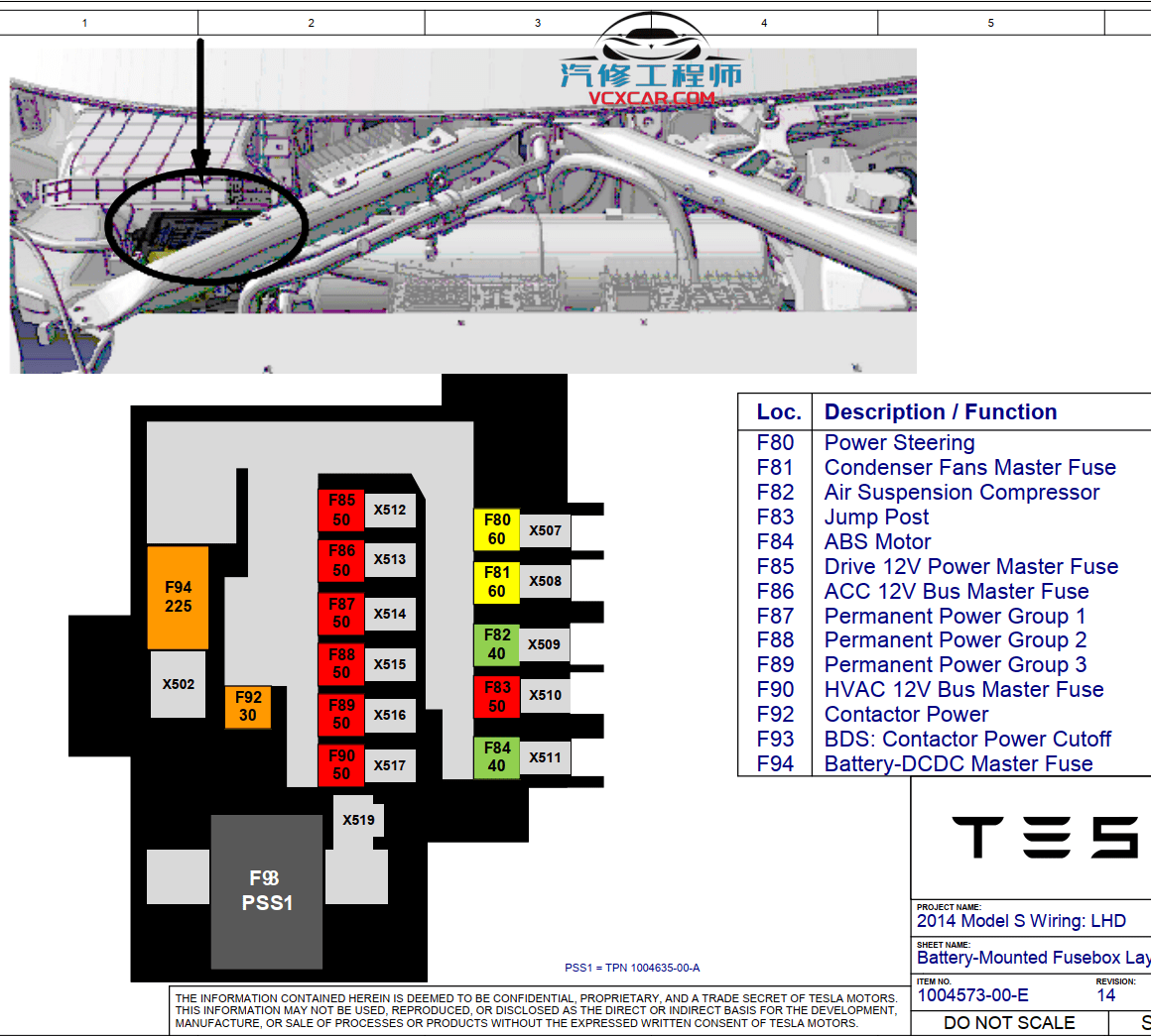 📂特斯拉 | Telsa 2019~2015年 特斯拉 高压技术培训+Model电路图+维修手册 打包整理(中英文)