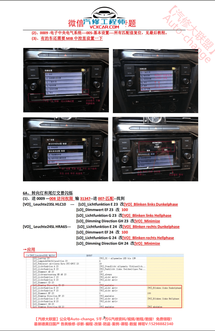 📂大众奥迪 | 数据参数【第10套】2022年 大众奥迪 MQB EVO平台5054 6154刷隐藏教程 工程师代码表【最全1】