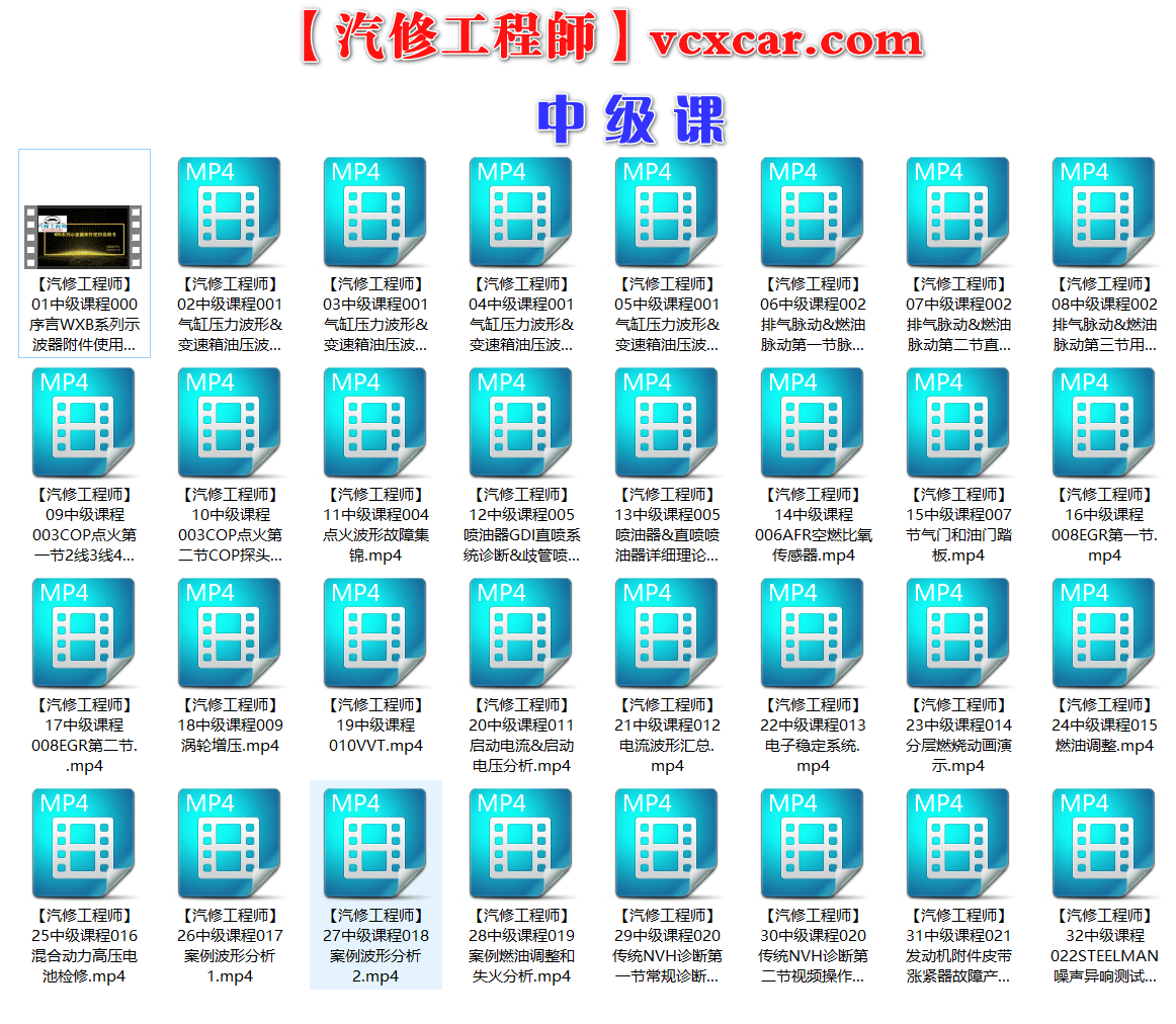 📂示波器 | 课程 KYO示波器波形分析视频课程 故障案例波形分析集锦 初中高级 105集(8G)