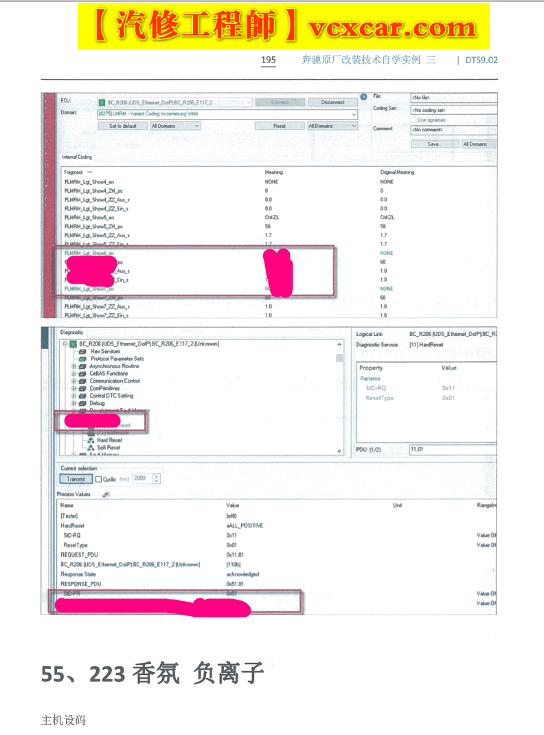 📂奔驰Benz | 原厂改装 2023 [第3册]专业级奔驰工程师DTS原厂改装技术方案 编程设码 升级改装 自学教程 新款C223 C206车型（251页）