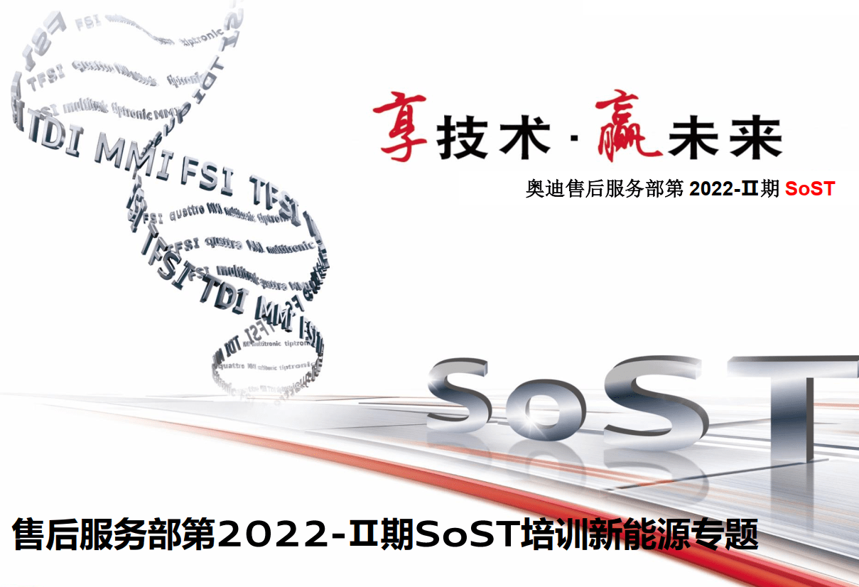 📂奥迪Audi | 原厂SOST 内部技术培训—2022年第2期 售后方案 故障案例 技术通报 新能源故障（6.5G）