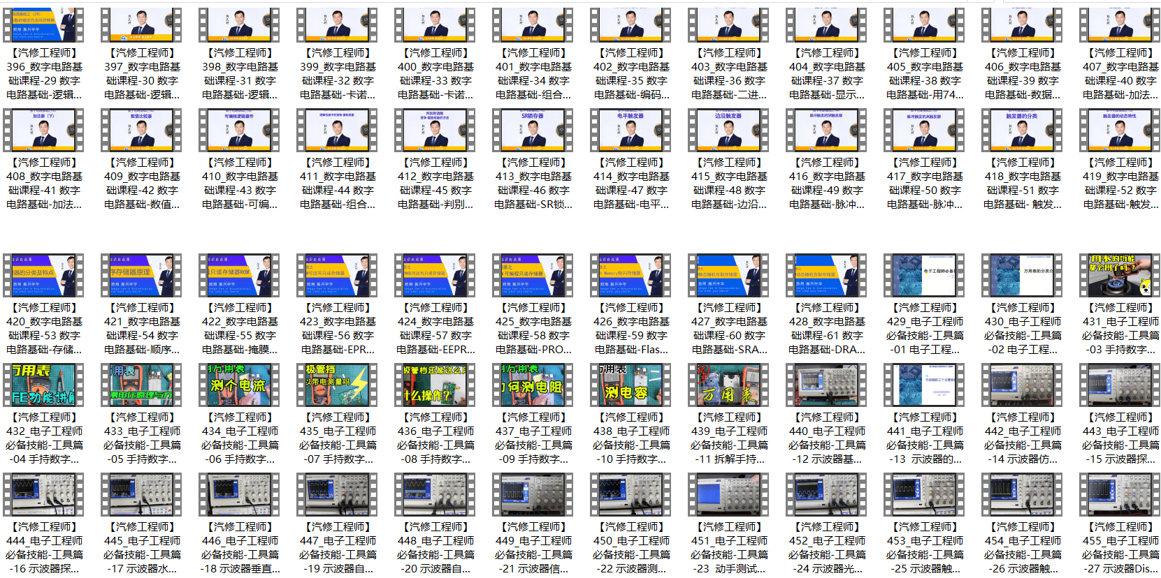 🎓[SVIP·积分课程] 电子 | 课程 2023年 最全最系统 电子工程师 视频培训课程+电子书籍_526集（54G）