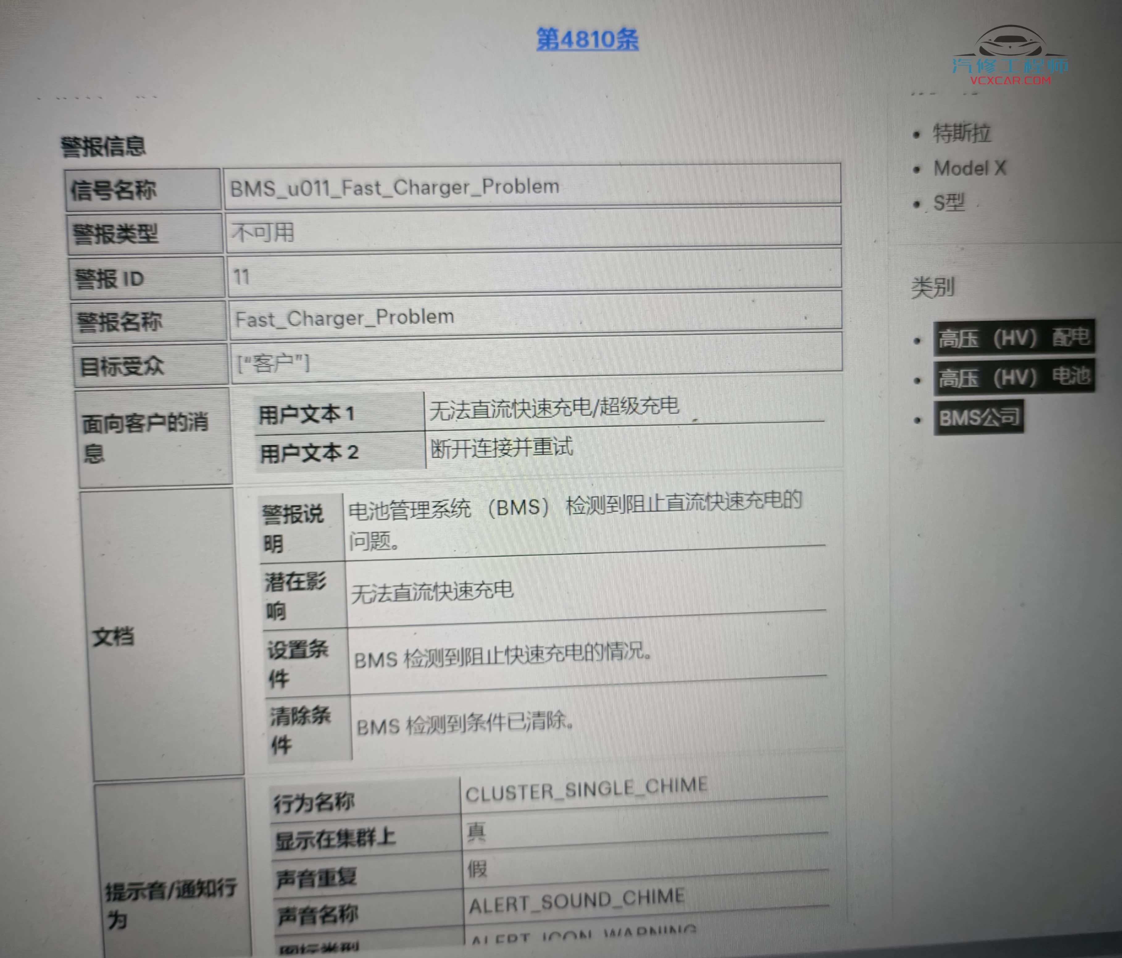 📂特斯拉Tesla | 故障码 2024年 原厂专检ToolBox故障码详细整理_406份（1.44G）