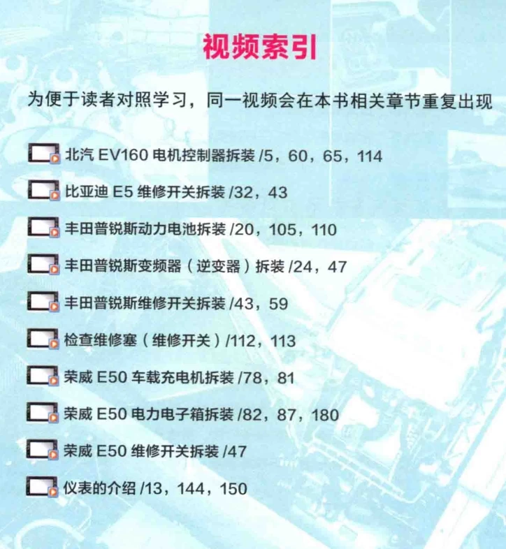 ✅[Free.免费] 2019.1 新能源汽车维修入门全程图解_193页（27M）[基础 拆装 维护 保养 案例]