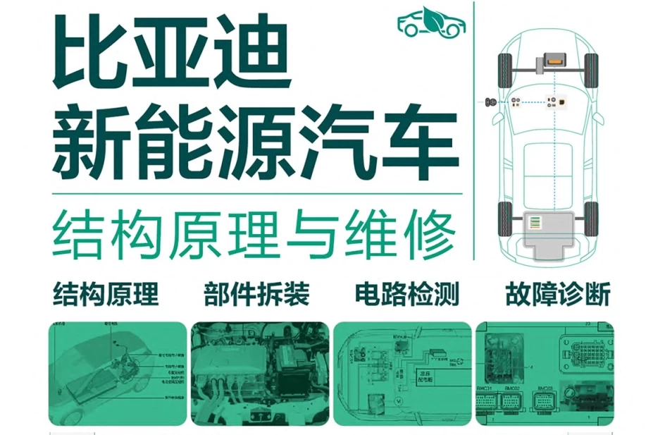📂新能源 | 书籍 2023.6 比亚迪汽车结构原理与维修_273页（100M）[电池 充电 电驱 温控 制动 车机]