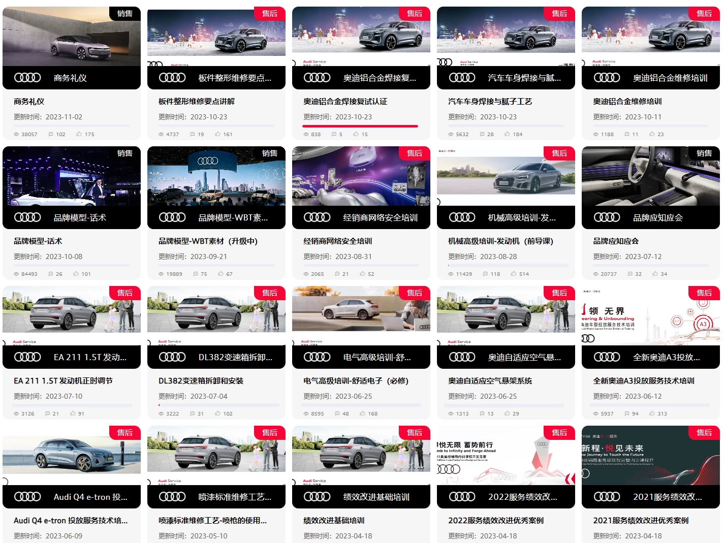 🔥🈴【刺 · 第5季】2025.9.1〔奥迪Audi〕〔原厂内部〕〔核心技术〕〔全部培训课程〕满300人开