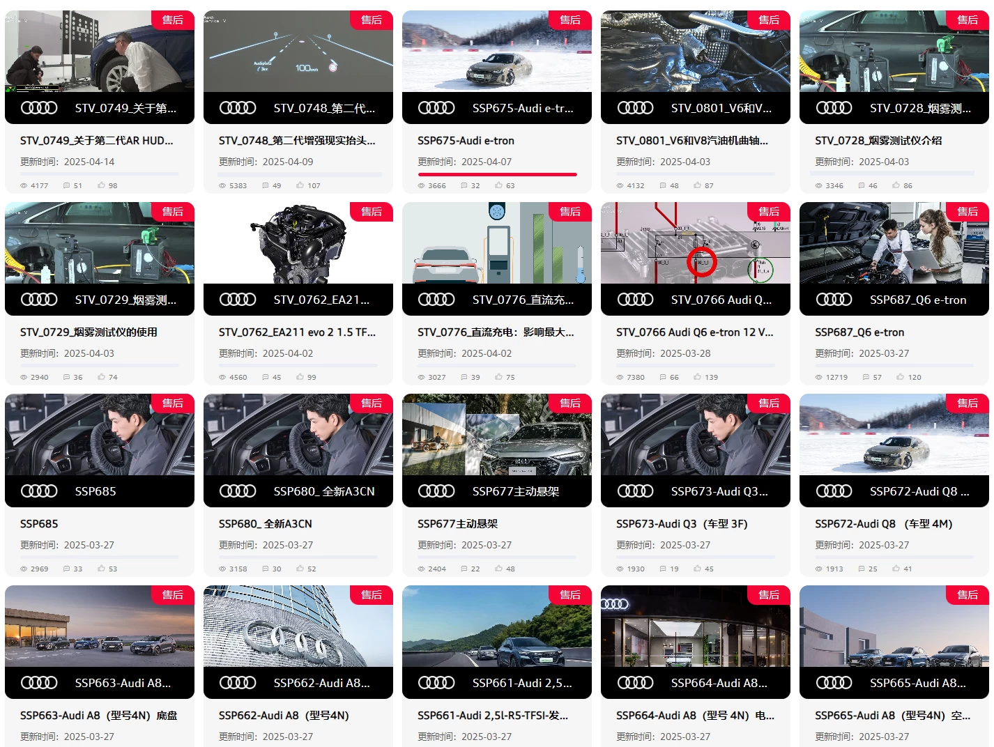 🔥🈴【刺 · 第5季】2025.9.1〔奥迪Audi〕〔原厂内部〕〔核心技术〕〔全部培训课程〕满300人开