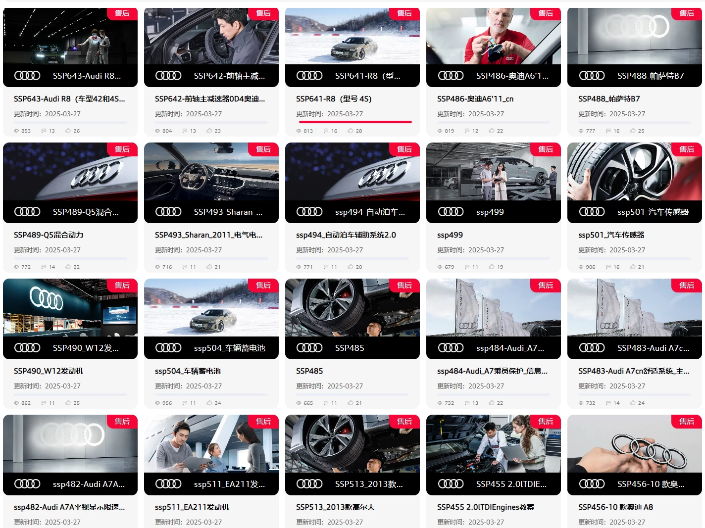 🔥🈴【刺 · 第5季】2025.9.1〔奥迪Audi〕〔原厂内部〕〔核心技术〕〔全部培训课程〕满300人开