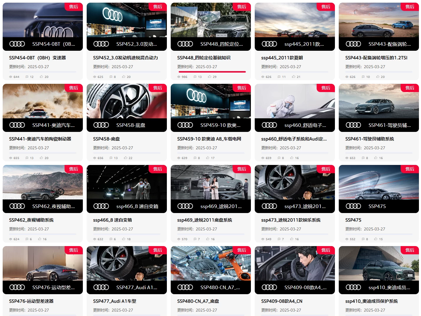 🔥🈴【刺 · 第5季】2025.9.1〔奥迪Audi〕〔原厂内部〕〔核心技术〕〔全部培训课程〕满300人开