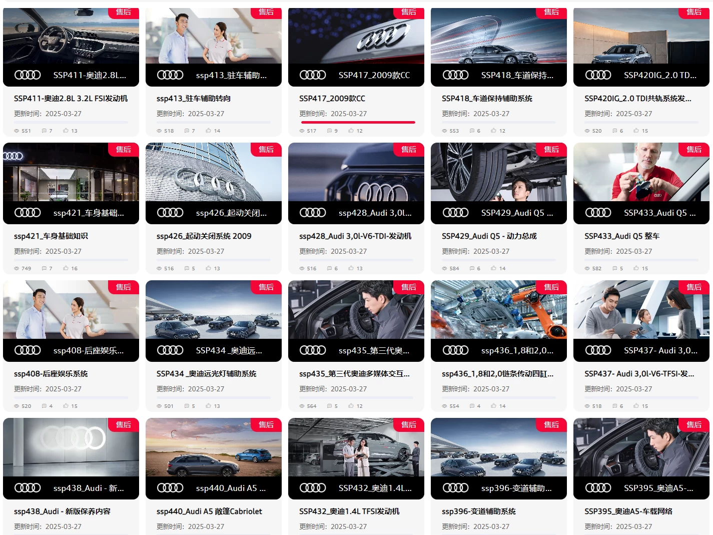 🔥🈴【刺 · 第5季】2025.9.1〔奥迪Audi〕〔原厂内部〕〔核心技术〕〔全部培训课程〕满300人开