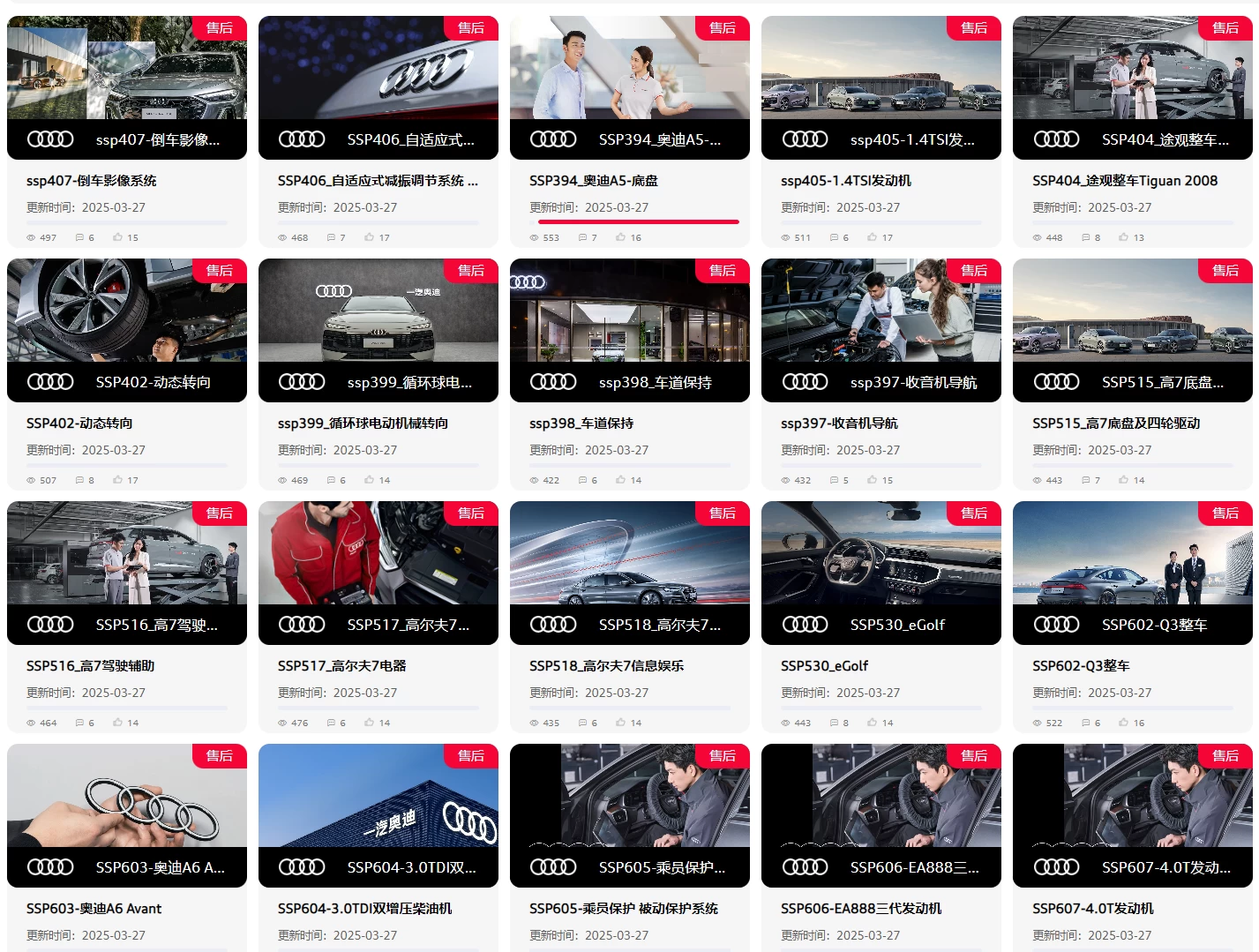 🔥🈴【刺 · 第5季】2025.9.1〔奥迪Audi〕〔原厂内部〕〔核心技术〕〔全部培训课程〕满300人开