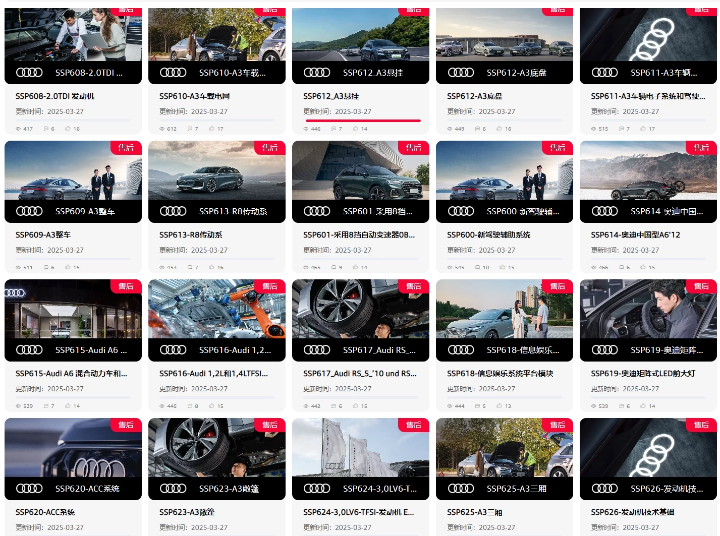 🔥🈴【刺 · 第5季】2025.9.1〔奥迪Audi〕〔原厂内部〕〔核心技术〕〔全部培训课程〕满300人开