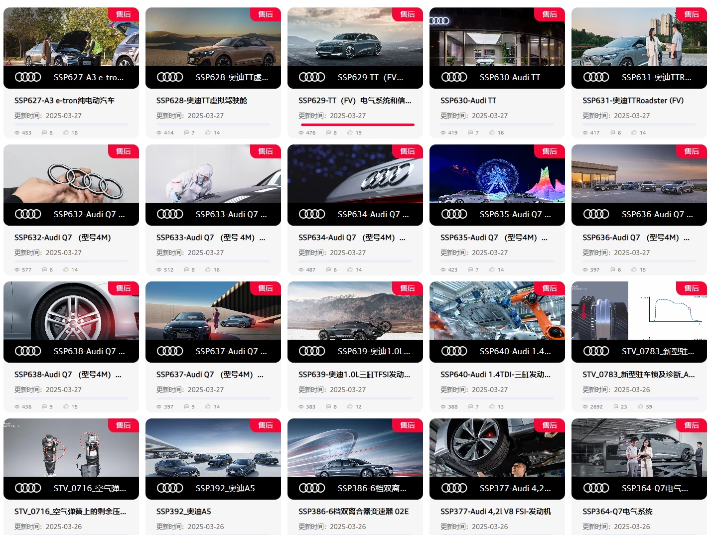 🔥🈴【刺 · 第5季】2025.9.1〔奥迪Audi〕〔原厂内部〕〔核心技术〕〔全部培训课程〕满300人开