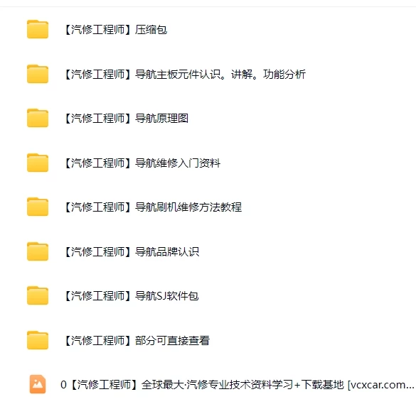 📂导航维修 | 老款各类国产导航维修资料+原理+图纸+刷机程序软件（62.5G）