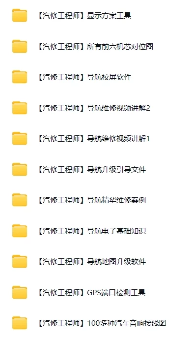 📂导航维修 | 老款各类国产导航维修资料+原理+图纸+刷机程序软件（62.5G）